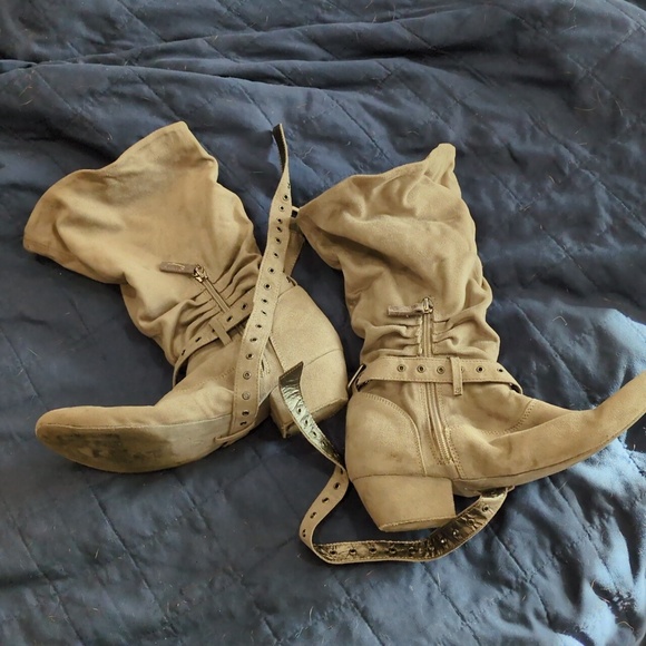 Women's Light Grey Sway'd Suede WCS Dance Boots Size EU 41/US 10 - Picture 4 of 6